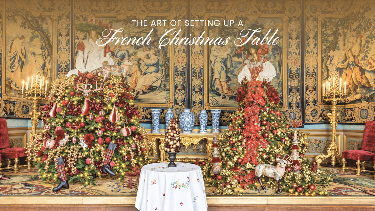 Dresser une table de Noël d'inspiration française : linge, couleurs et détails