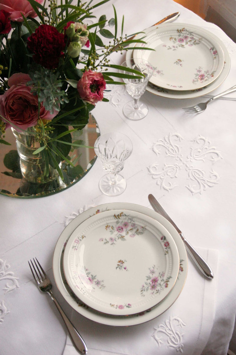 Arabic calligraphy embroidery linen bespoke monogram