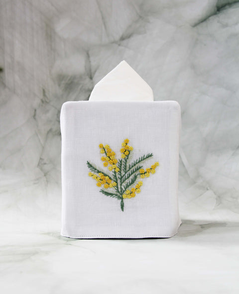 Mimosa - Square tissue box cover