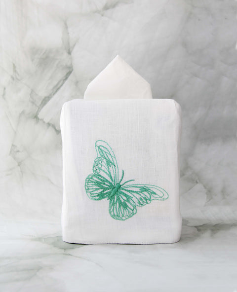 Vol de papillon - Square tissue box cover