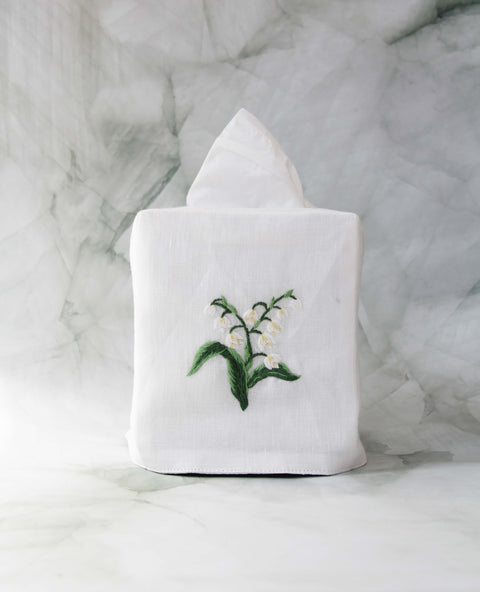 Muguet - Square tissue box cover